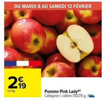 Carrefour Pomme pink lady offre