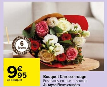 Bouquet caresse rouge