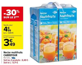 Carrefour Nectar multifruits CARREFOUR offre
