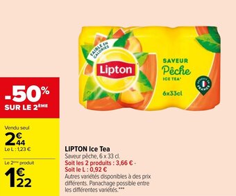 Carrefour LIPTON ice tea offre