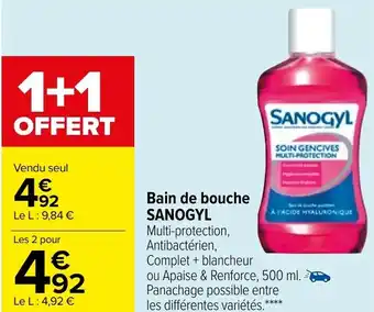 Carrefour Bain de bouche SANOGYL offre