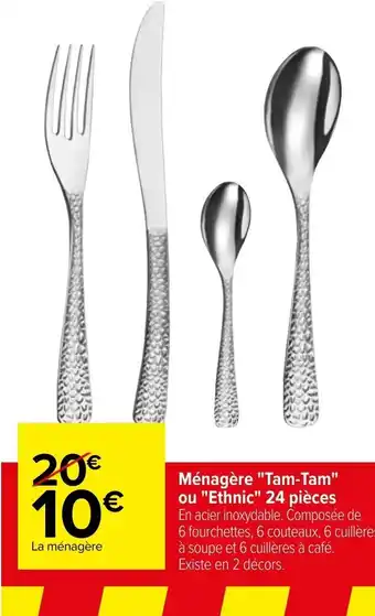 Carrefour Ménagère "tam-tam" offre