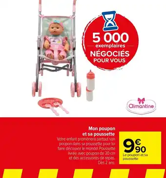 Poussette pour poupon carrefour deals