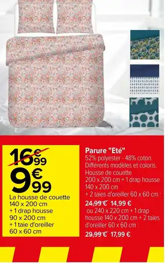 Carrefour Parure "eté" offre