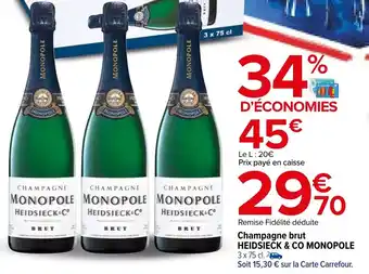 Carrefour Champagne brut offre