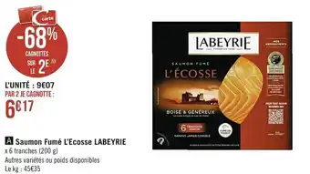 Saumon fumé l'ecosse LABEYRIE