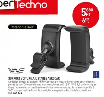 Hyperburo Support voiture a justable aerocar offre