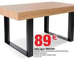 Bazarland Brixton - table repas brixton offre