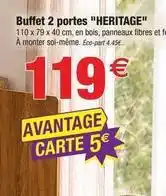 Bazarland Heritage - buffet 2 portes heritage offre
