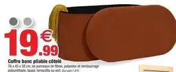 Bazarland Coffre banc pliable côtelé offre