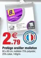 Bazarland Protège oreiller molleton offre