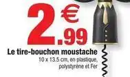 Bazarland Le tire-bouchon moustache offre