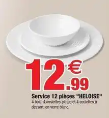 Bazarland Service 12 pièces offre