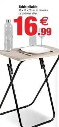 Bazarland Table pliable offre