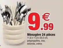 Bazarland Ménagère 24 pièces offre