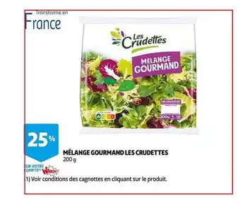 Auchan Melange Gourmand Les Crudettes offre