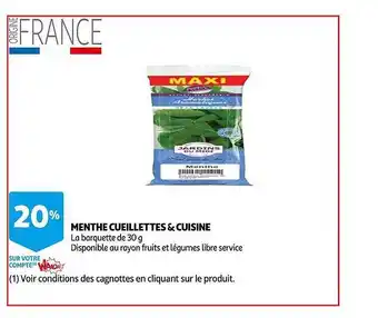 Auchan Menthe Cueillettes & Cuisine offre