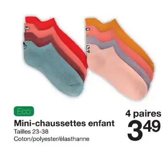 Zeeman Mini-Chaussettes Enfant offre