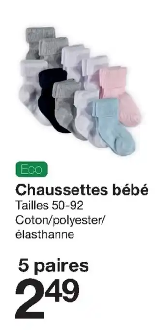 Zeeman Chaussettes Bébé offre