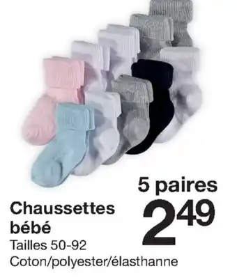Zeeman Chaussettes Bébé offre