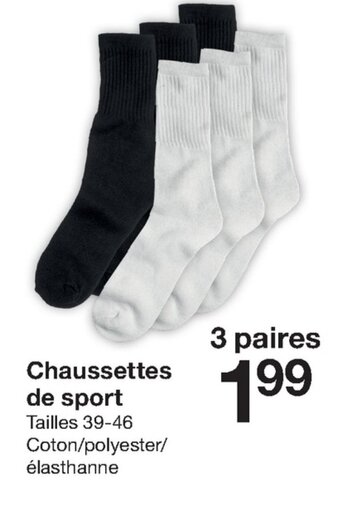 Zeeman Chaussettes de Sport offre