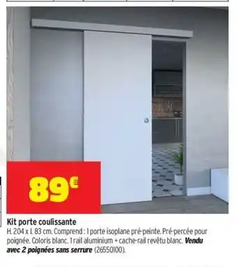 Bricorama Kit Porte Coulissante offre