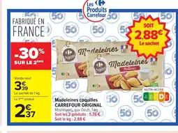 Carrefour CARREFOUR ORIGINAL Madeleines coquilles offre
