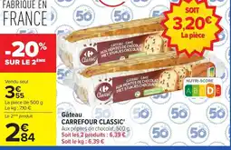 Carrefour CARREFOUR CLASSIC Gâteau offre