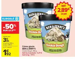 Carrefour BEN & JERRY'S Crème glacée offre