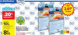 Carrefour CARREFOUR EXTRA Pavés de saumon Atlantique congelés offre