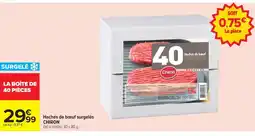 Carrefour CHIRON Hachés de bœuf surgelés offre
