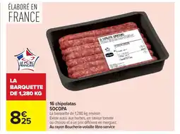 Carrefour SOCOPA 16 chipolatas offre