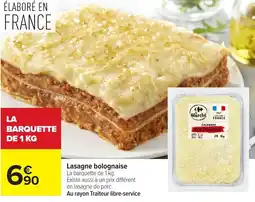 Carrefour Lasagne bolognaise offre