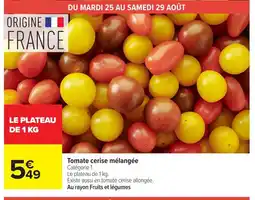 Carrefour Tomate cerise mélangée offre