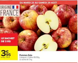 Carrefour Pommes Gala offre