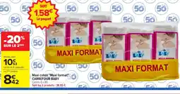 Carrefour CARREFOUR BABY Maxi coton Maxi format offre