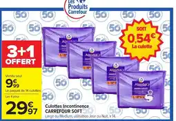 Carrefour CARREFOUR SOFT Culottes Incontinence offre