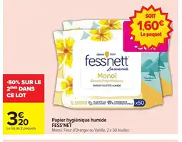 Carrefour FESS NET Papier hygiénique humide offre