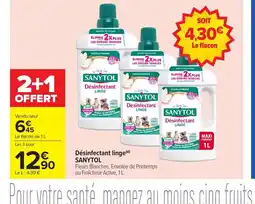 Carrefour SANYTOL Désinfectant linge offre
