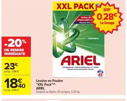 Carrefour ARIEL Lessive en Poudre XXL Pack offre