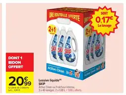 Carrefour SKIP Lessive liquideee offre
