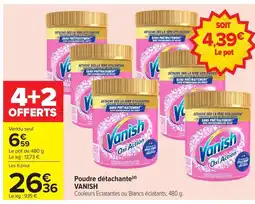 Carrefour VANISH Poudre détachante offre
