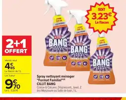 Carrefour CILLIT BANG Spray nettoyant ménager Format Familial offre