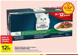 Carrefour PURINA GOURMET PERLE Sachets repas pour chats en sauces offre