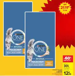 Carrefour PURINA ONE Croquettes pour chats stérilisés offre