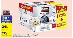 Carrefour Lot d'un absorbeur aéro 360° + 4 recharges offre
