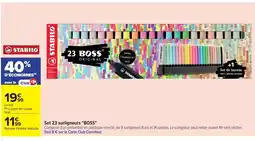 Carrefour BOSS Set 23 surligneurs offre