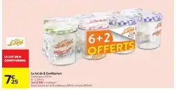Carrefour Le lot de 8 Confituriers offre