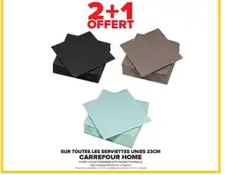 Carrefour CARREFOUR HOME Sur toutes les serviettes unies offre