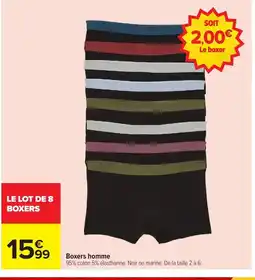 Carrefour Boxers homme offre
